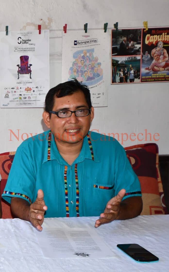 Freddy Nah Alvarado, coordinador del Centro de Integración Cultural “Tienda El Brazo Fuerte”.