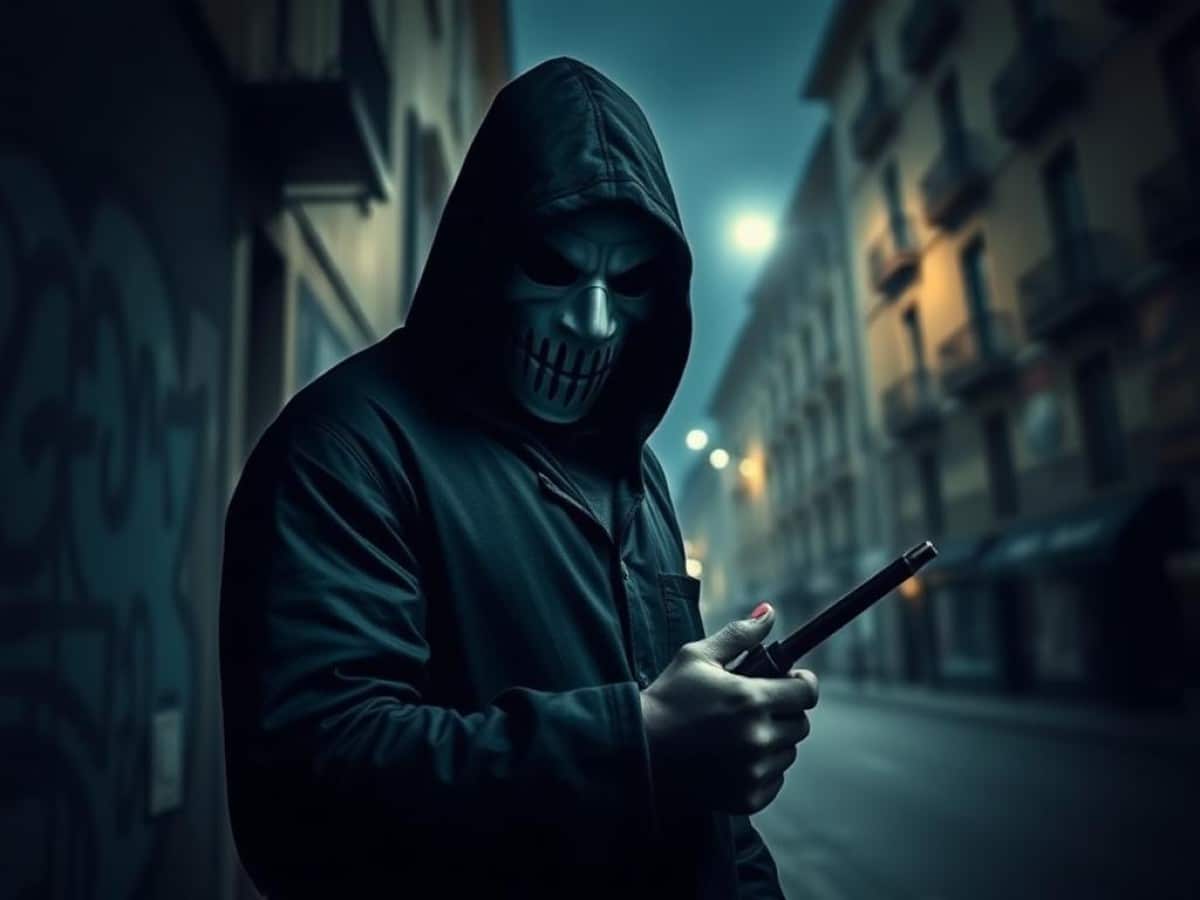 Masked Hero Goes Viral for Painting Over Graffiti on Buildings in Northern Italy – WATCH