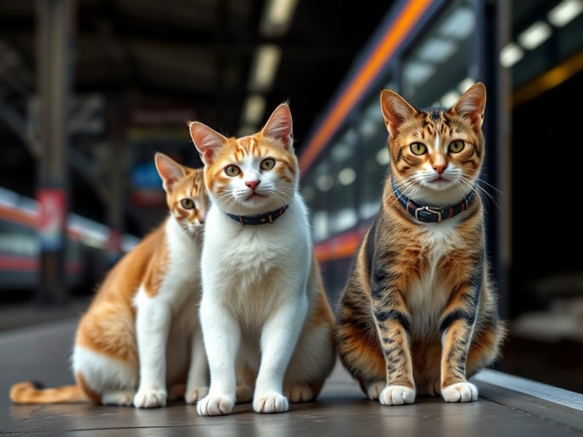 UK Railway Line ‘Hires’ Three New Cats Found Sleeping Rough Nearby