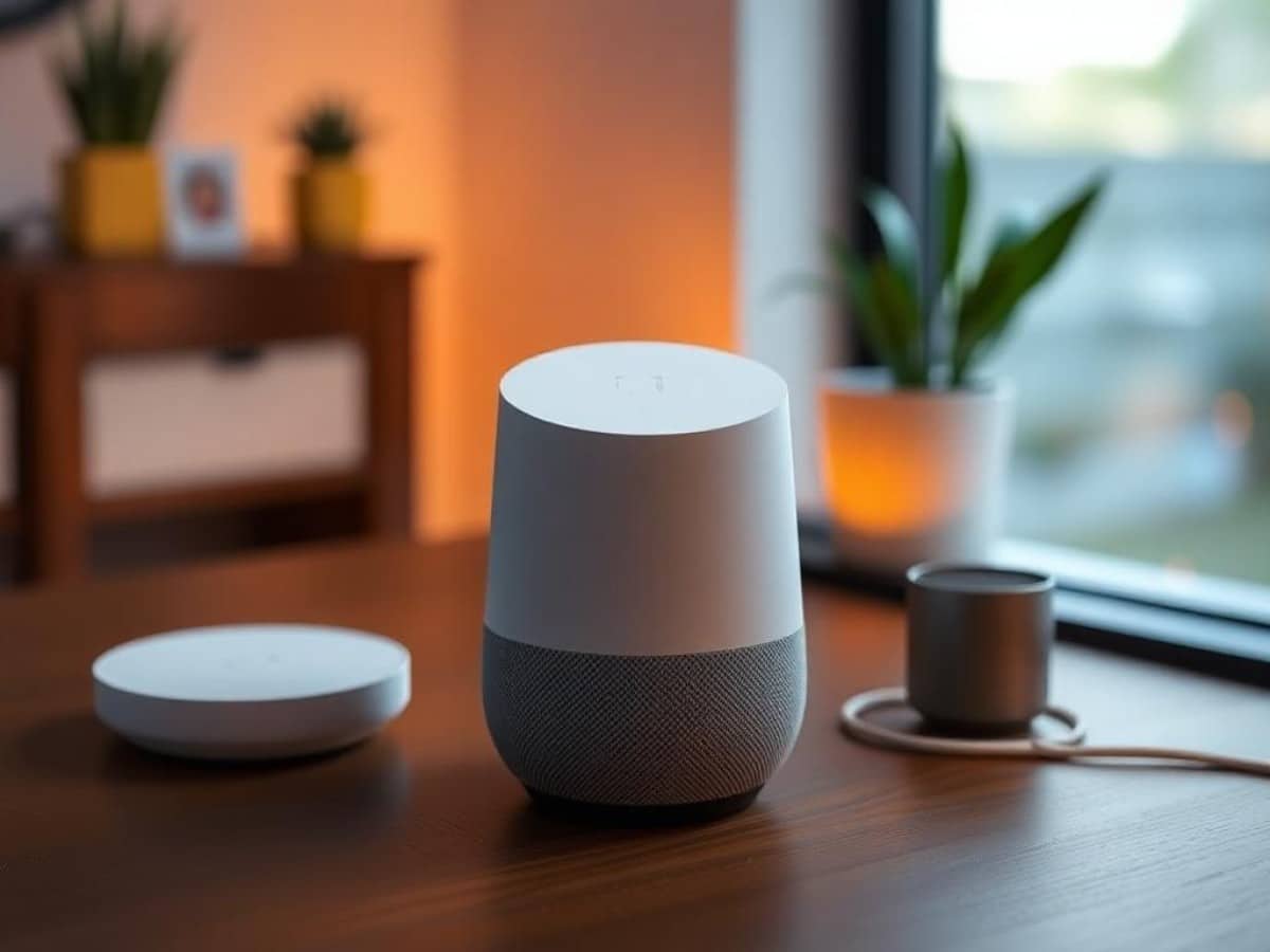 Fotomontaje inspirado en Google Home