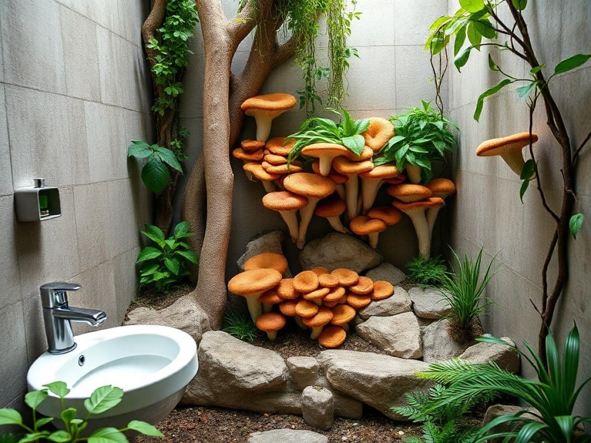 Mushroom-Powered Outhouse in University Garden Composts Waste with No Smell