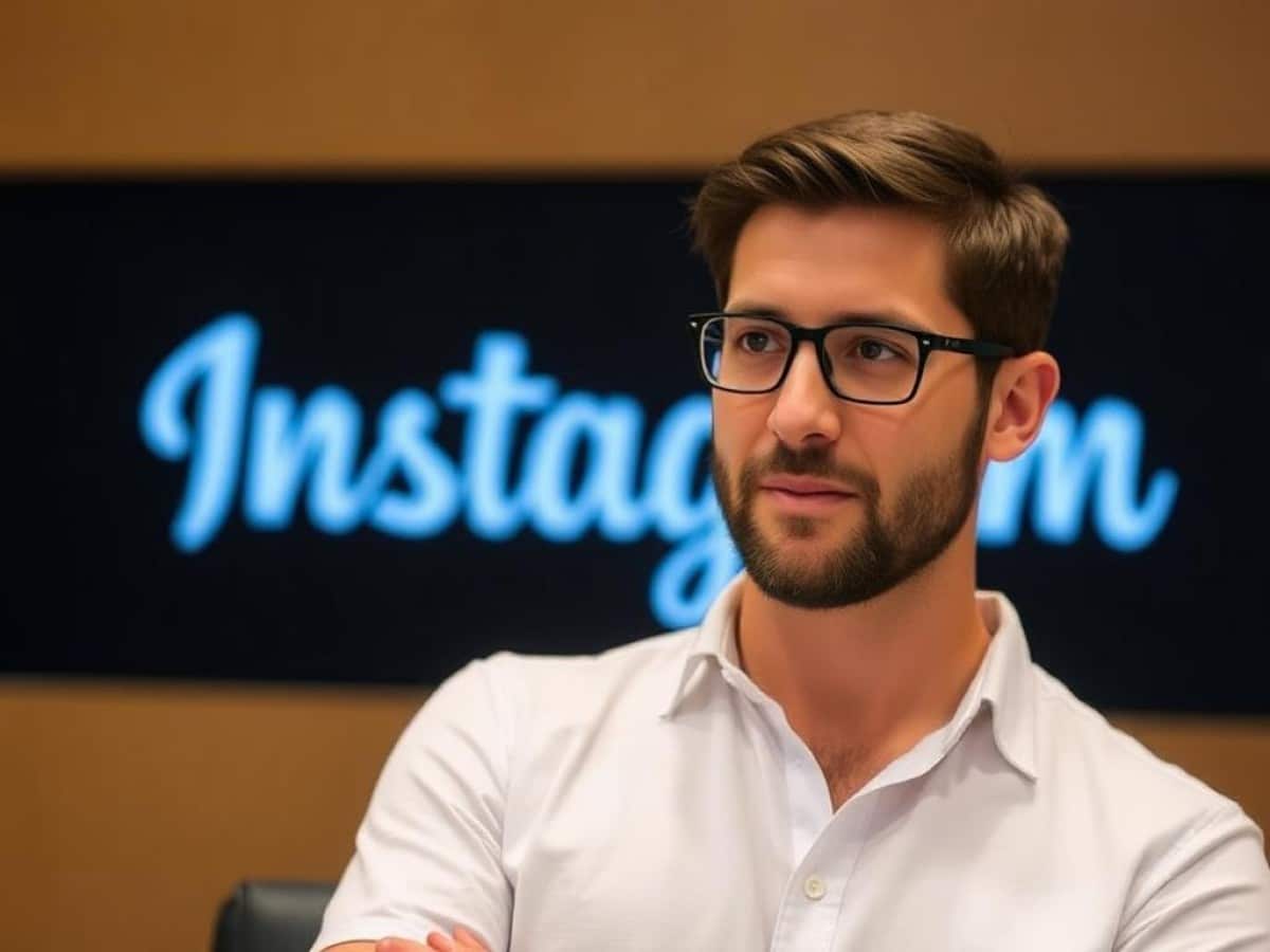 El jefe de Instagram, Adam Mosseri, en un fotomontaje