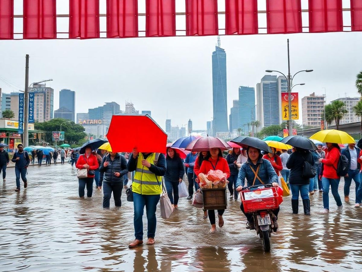 Thousands–Including Many Visitors–Volunteer in Taiwan to Help Flood Victims Following Typhoon