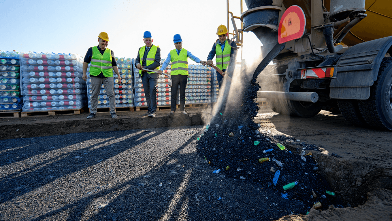 Científicos rusos desarrollan una mezcla de asfalto con plástico de botellas