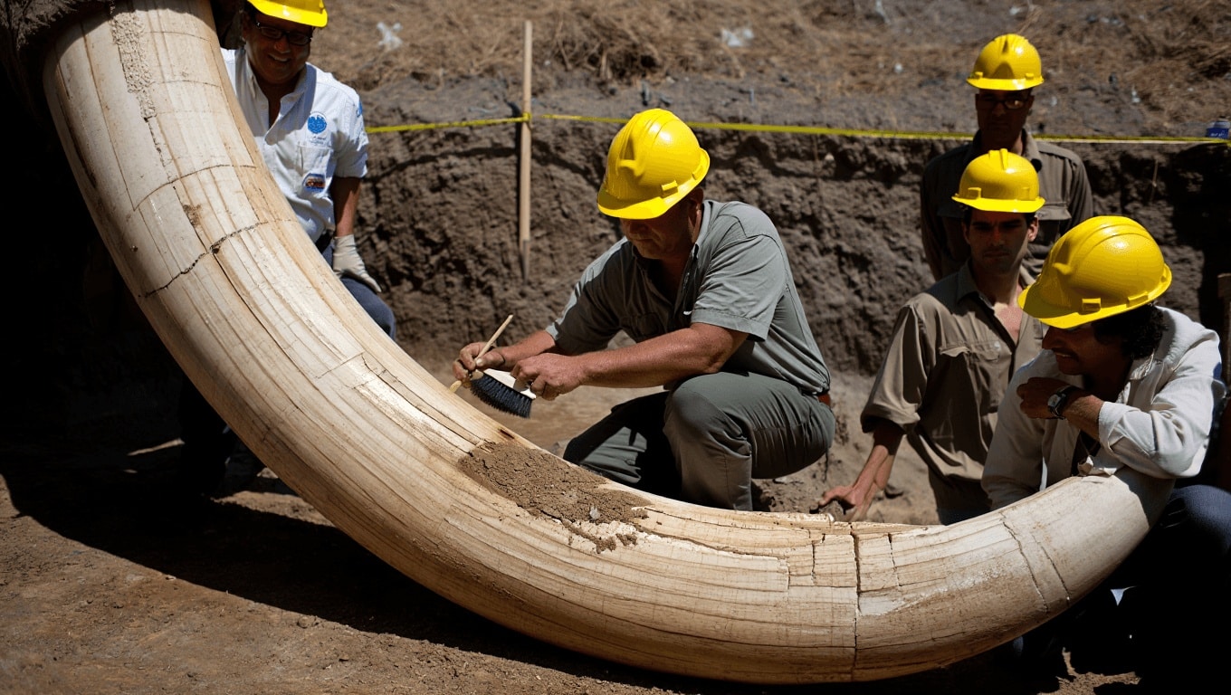 Investigadores argentinos descubren el colmillo gigante de un mamífero de 5 toneladas que vivió en la Edad de Hielo