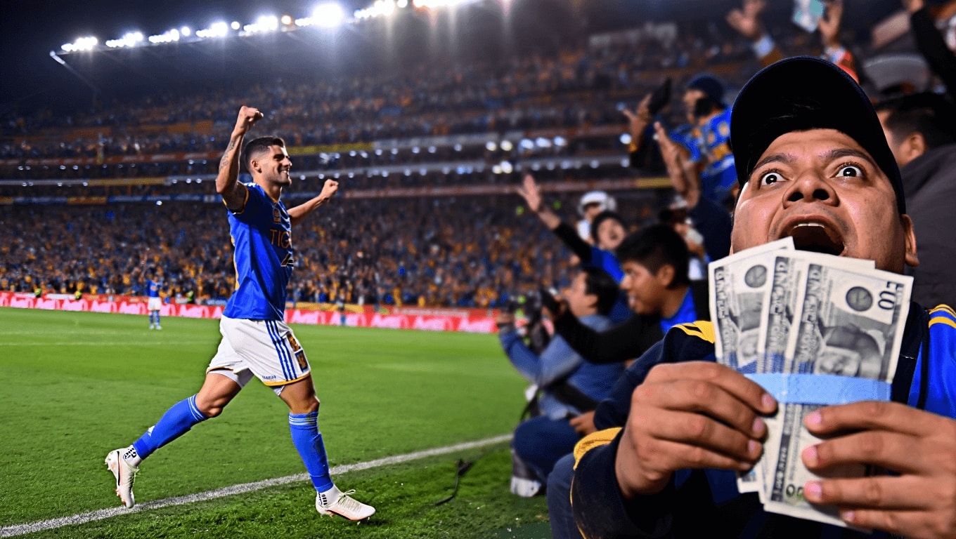 Aficionado de Tigres ganó 150 mil pesos por gol de Gignac en el Clásico Regio