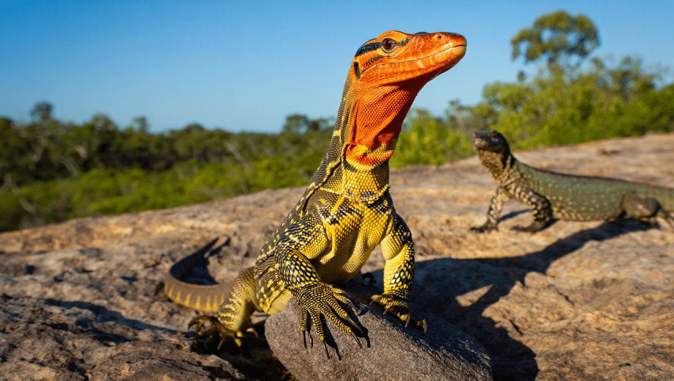 3 New Lizard Species Discovered in Australia–Including Stunning Orange-Headed Rock Monitor