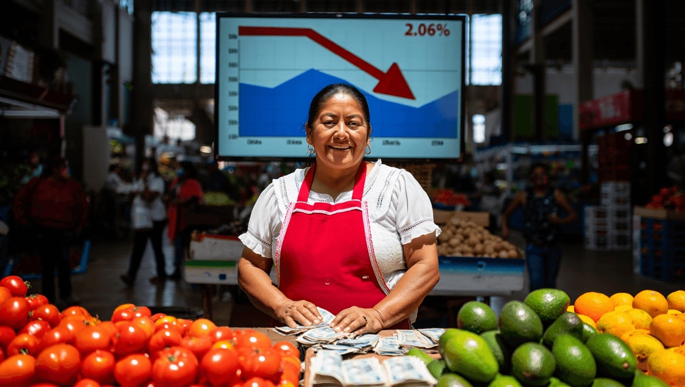 Inflación a los productores mexicanos cerró el 2025 en 2.06%, su menor nivel desde el 2019