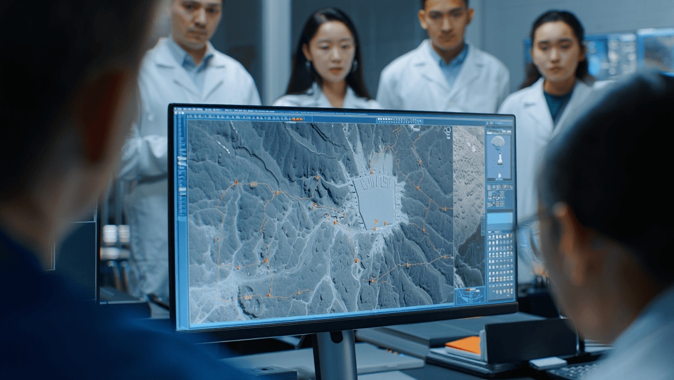 Investigadores chinos crean un mapa detallado del terreno del sitio de aterrizaje lunar