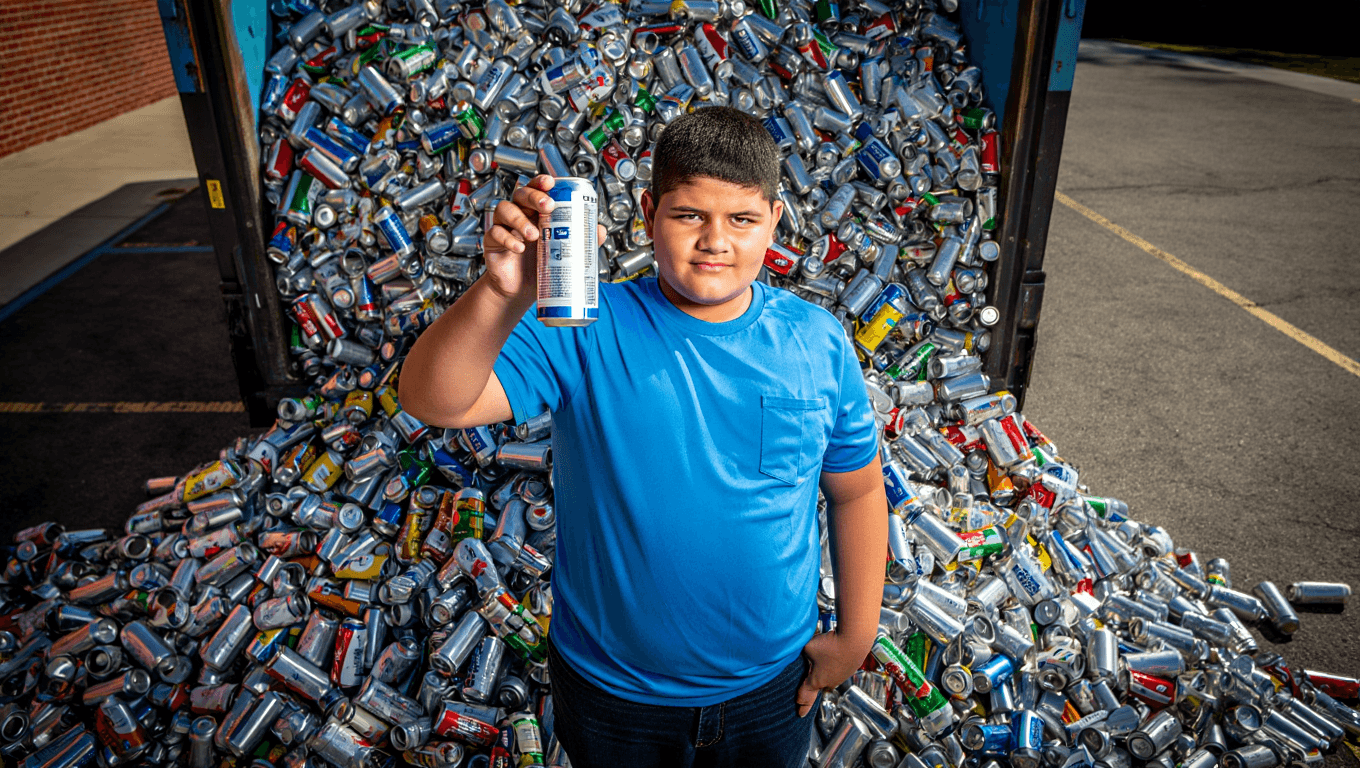 Schoolboy With ‘Can-Do’ Attitude Has Recycled a Million Cans and Donated the Proceeds to Charity