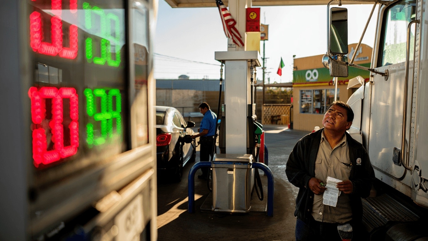Gasolina y diésel en México y EU siguen al alza