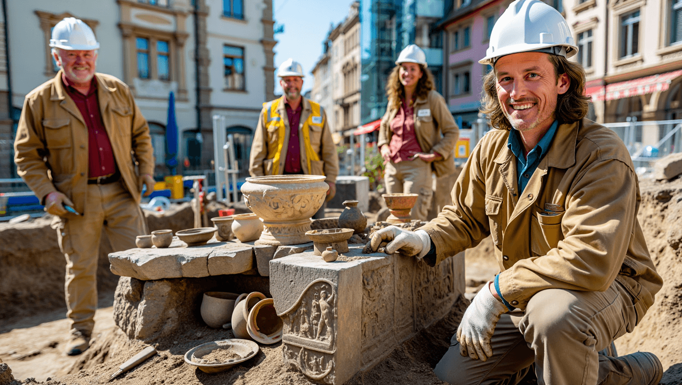 Descubren un antiguo santuario romano en Frankfurt con rituales sorprendentes