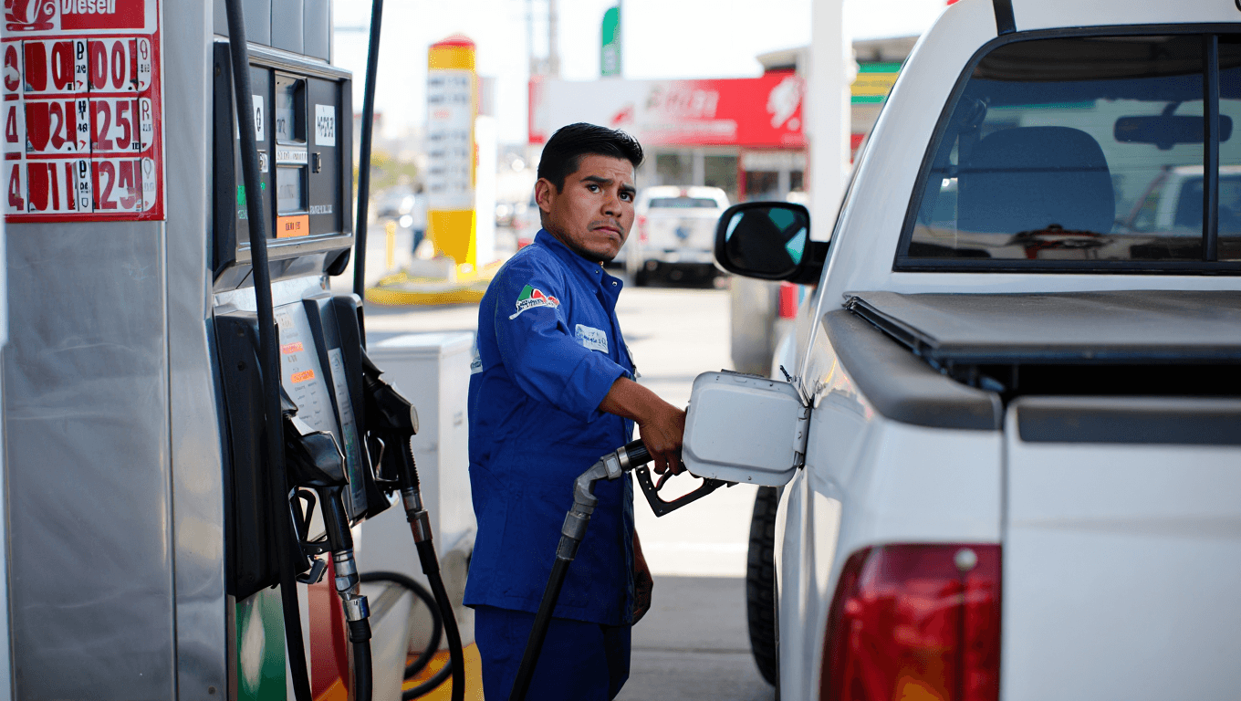 Diésel en México subió 62 centavos la primera semana de la guerra en Irán: ¿Cómo le fue a la gasolina?