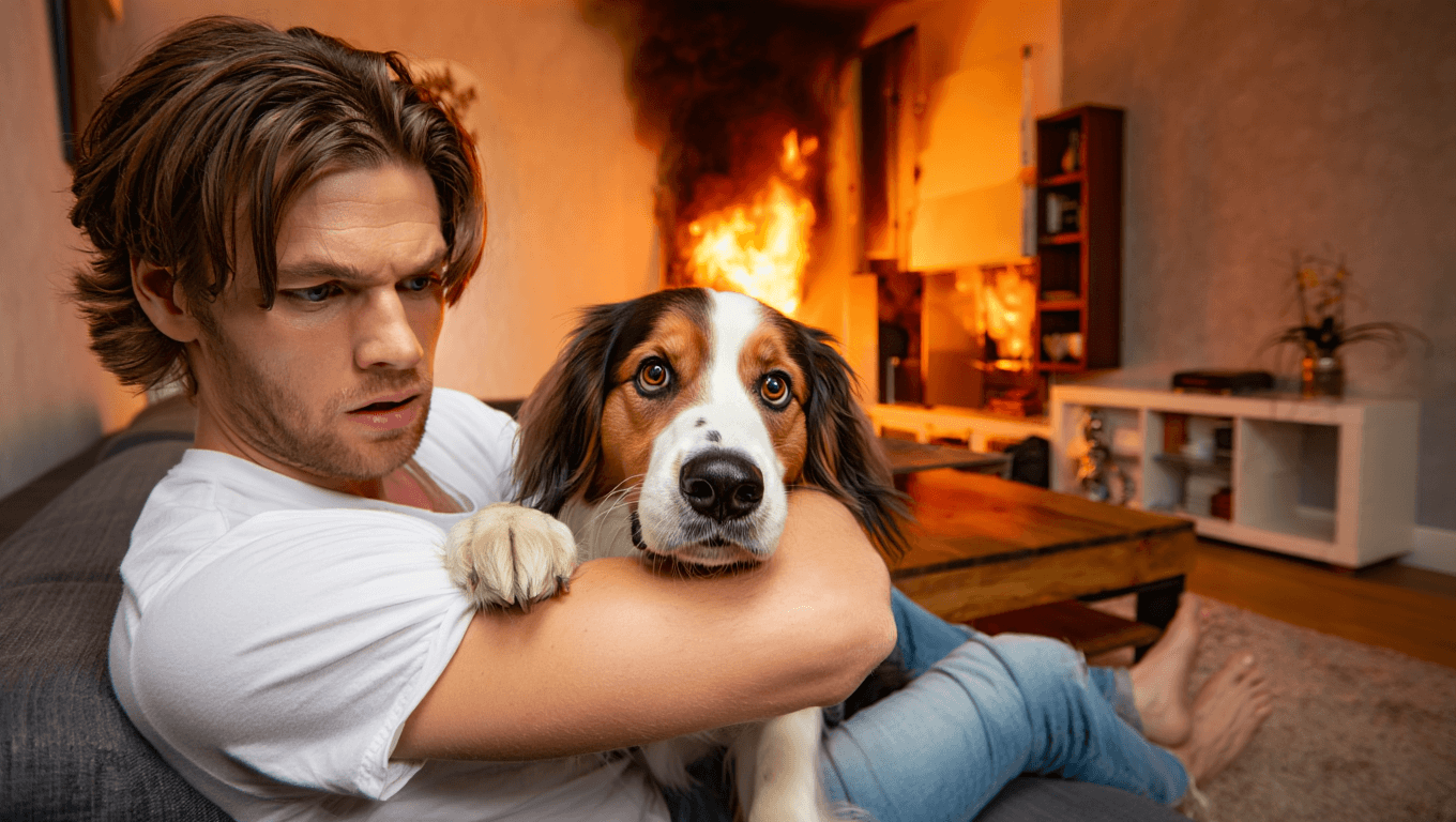 Dog Saved from Pound Rescuers New Owner from House Fire: ‘A genuine treasure’