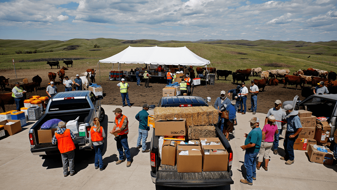 Thousands Donate to Help Nebraska Ranchers Who Couldn’t Feed Their Herds After Wildfires Burn Every Acre