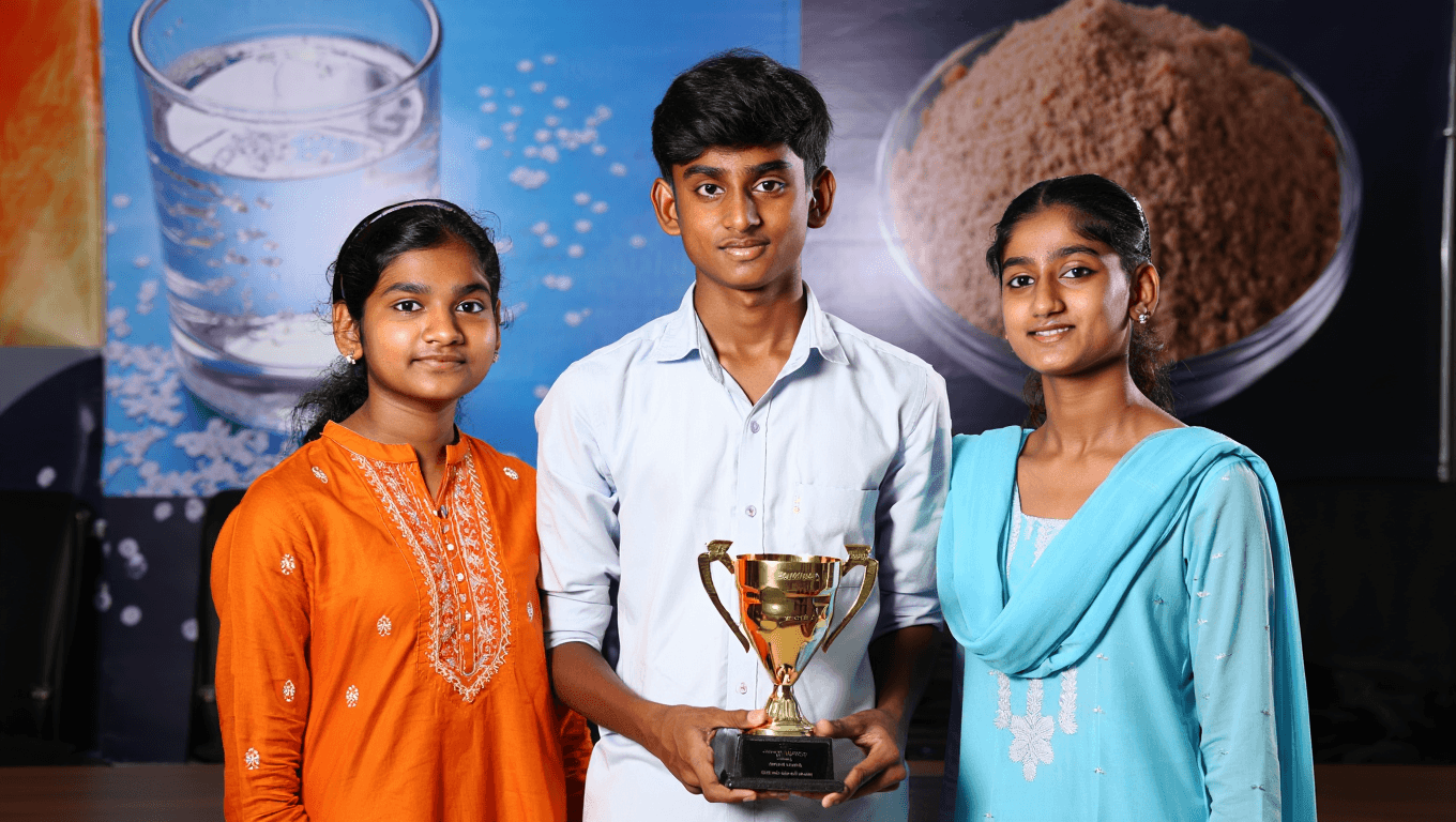3 Teens Win Global Earth Prize for Inventing Tamarind Powder That Easily Removes Microplastics