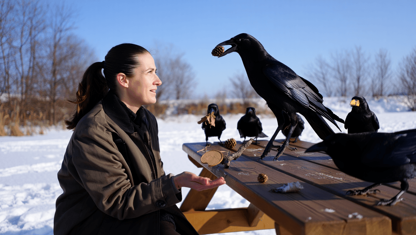Woman Who Rescued Injured Crow Keeps Getting ‘Thank-you Gifts’ from Other Birds