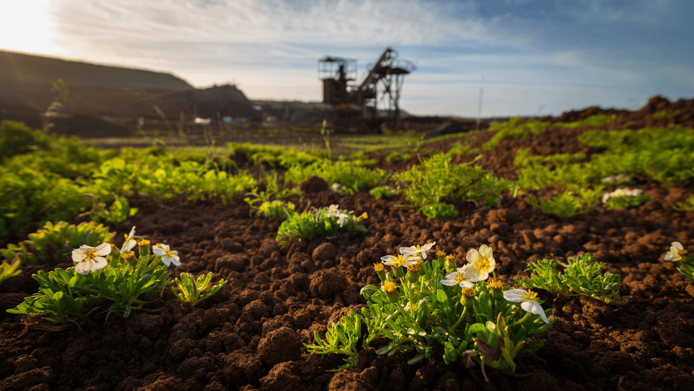 Ecosystem of Pansies Thrives on Soil Contaminated by Lead Mining–Turning it into Clean Organic Compounds