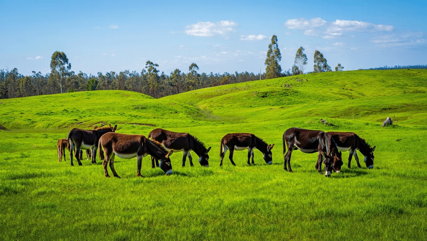 Meet the ‘Firefighting’ Donkeys of Spain, Chowing Down on Grass and Fire Risk from Dawn to Dusk