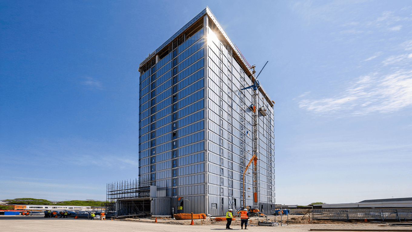 Dawn of Modular Architecture Sees 26-Story Apartment Finished in 5 Days Thanks to US-China Collab.