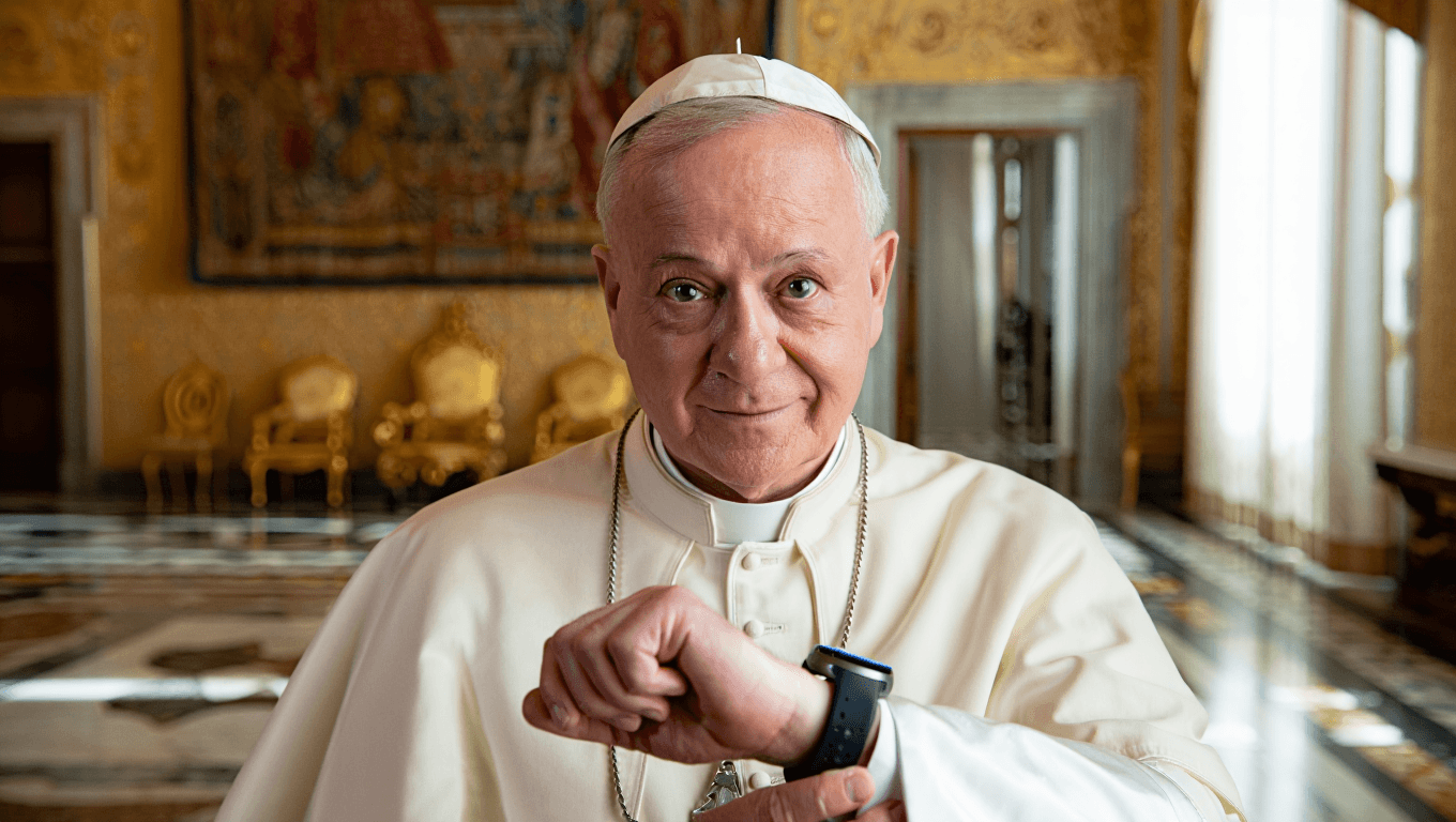 El influencer definitivo es el Papa León XIV, y resulta que es fan de Samsung: "¿Sabe qué es esto? Es un Galaxy Watch"