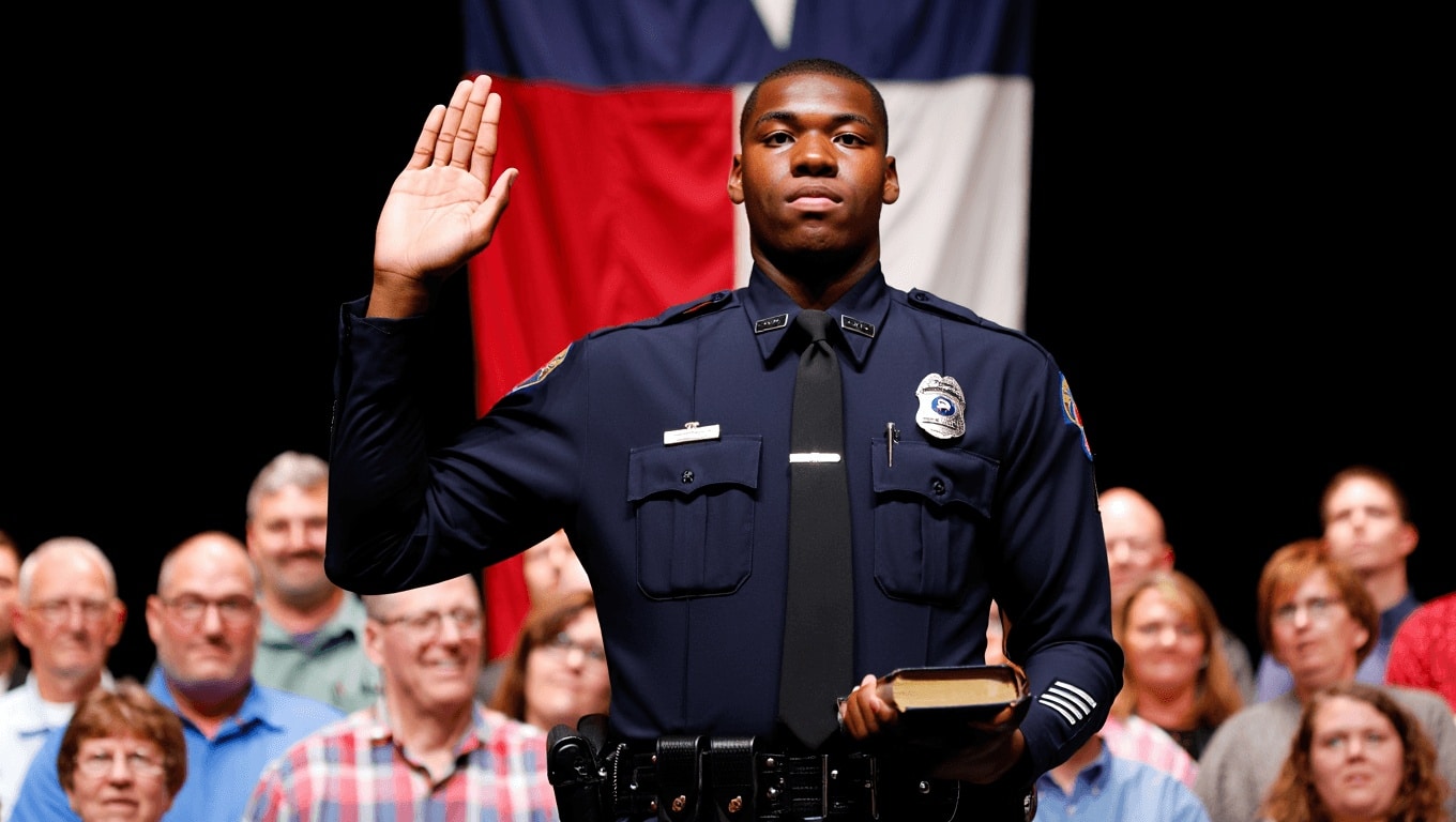 People Advised a Basketball Career, But Giant Man Wanted to Help Others–As a Texas Police Officer