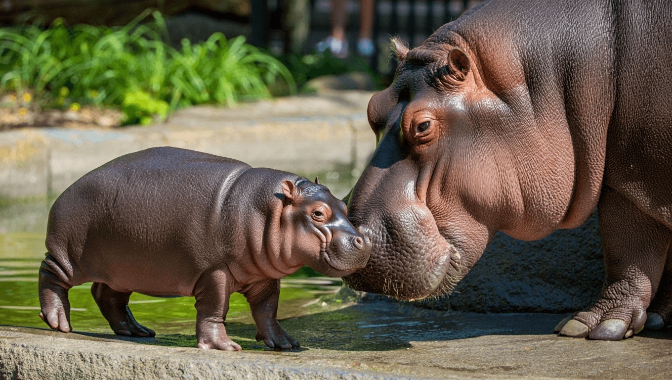 Toronto Zoo Celebrates Birth of Endangered Pygmy Hippo – The Pictures and Video are Adorable