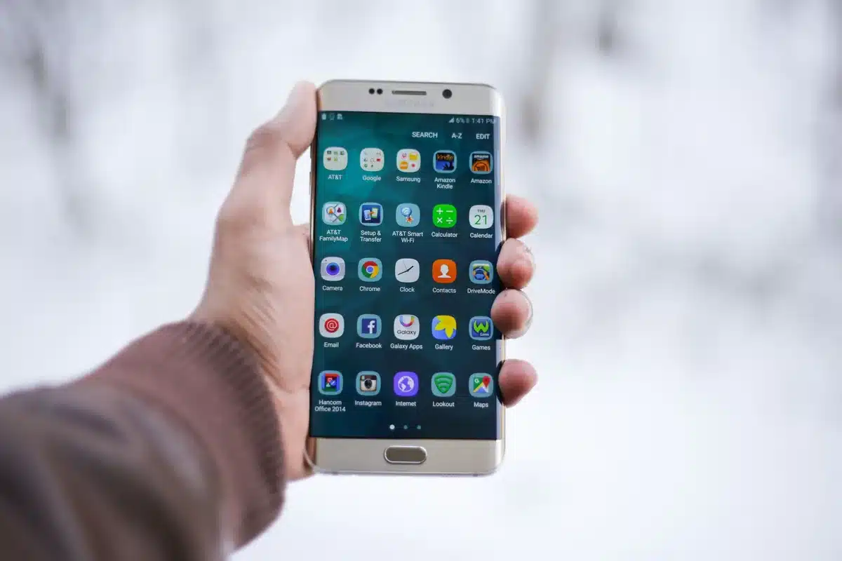 A smartphone screen displaying the Good Lock app interface with multiple customization module tiles visible, showing options for personalization