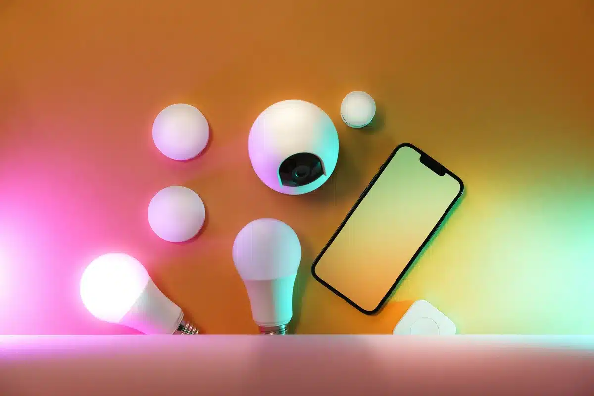 Smartphone with AMOLED display glowing under studio light, showcasing slim design and refined edge details