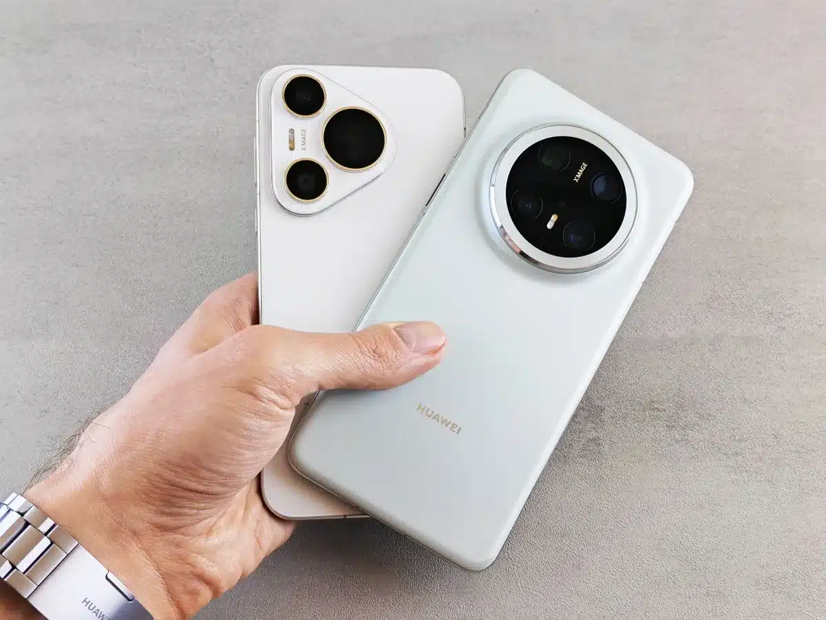 A split-screen composition showing three distinct foldable phone models side by side in their closed and open states, arranged on a minimalist surface with soft shadows, emphasizing the variety of form factors