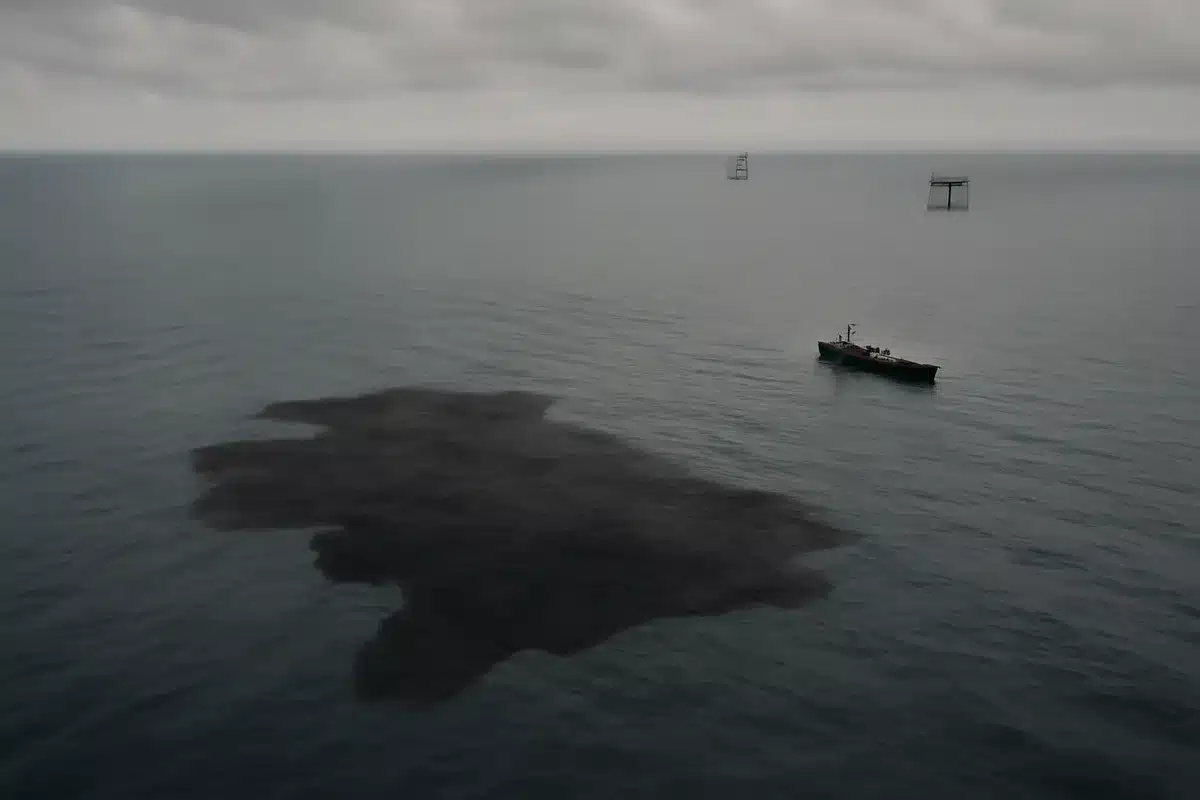 Fuga de crudo en Cantarell llega al mar; Pemex trabaja en su contención