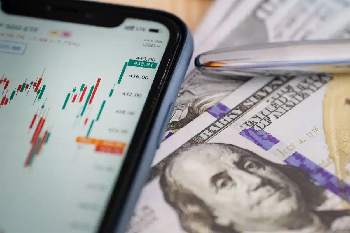 Gráfico del precio del petróleo acercándose a 100 dólares por barril