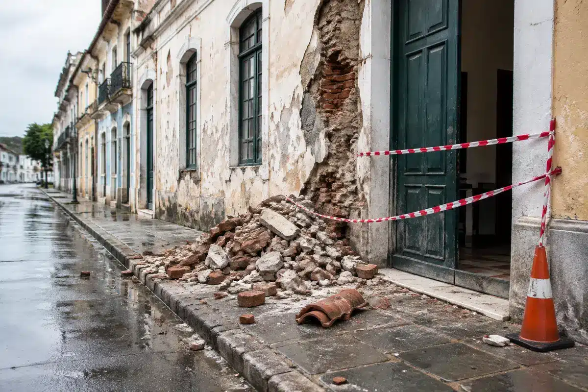 Casonas en Campeche: deterioro pone en riesgo a peatones